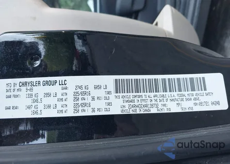 2010 Dodge Grand Caravan Se z USA, uszkodzony, nr VIN 2D4RN4DEXAR139732